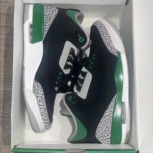 Black and Green Sneakers with Elephant Print